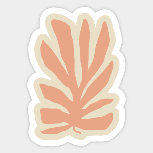 Abstract summer coral Sticker